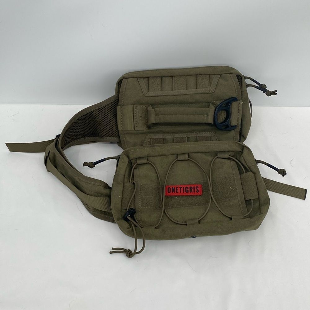 OneTigris Dog Backpack for Hiking Nylon Dog Harness Backpack with Side Pockets